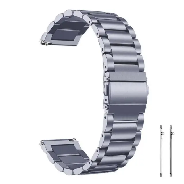 Μπρασελές από Ανοξείδωτο Ατσάλι για Smartwatch 20mm-Space Grey OEM