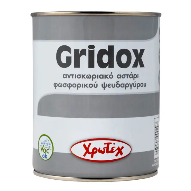 Αντισκωριακό αστάρι φωσφορικού ψευδαργύρου CHROTEX GRIDOX Γκρι