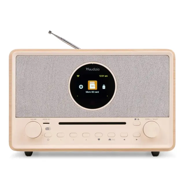 AUDIZIO LUCCA INTERNET RADIO DAB+ CD PLAYER CREME 3