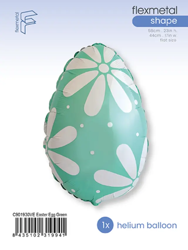 Μπαλόνι Φοιλ 17 Πασχαλινό Αυγό Πράσινο - Easter Egg / 44εκ