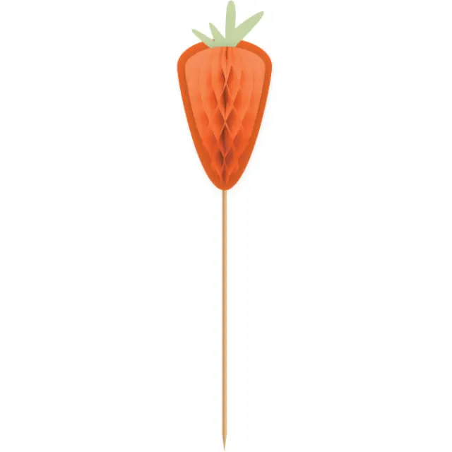 Οδοντογλυφίδες 17εκ Carrots Honeycombs / 10 τεμ/Easter