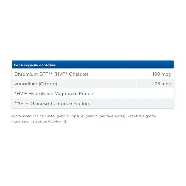 Natural Factors Chromium & Vanadium 125 mcg 2
