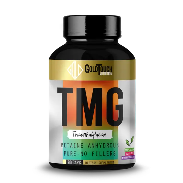TMG Betaine Anhydrous(680mg) -90 caps No Fillers- Gold Touch Nutrition