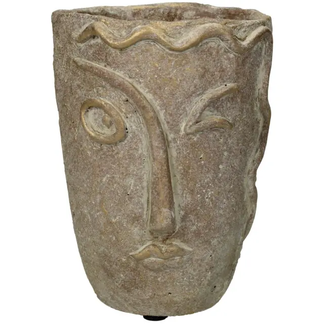 Κασπώ Πρόσωπο Χρυσό Τσιμέντο 13x12.5x17.5cm
