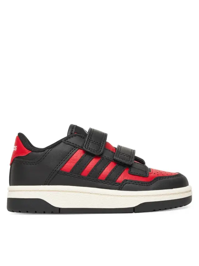 Adidas Rapid Court Cf Παιδικά Sneakers με Σκρατς Μαύρα - 35