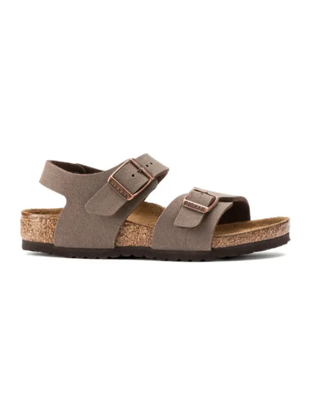Birkenstock Πέδιλα Παιδικό Birko-Flor(ανθεκτικό υλικό της Birkenstock-επιτρέπει την επαφή με το νερό) Καφέ BIR/NEW YORK KIDS 087783 MOCCA 3