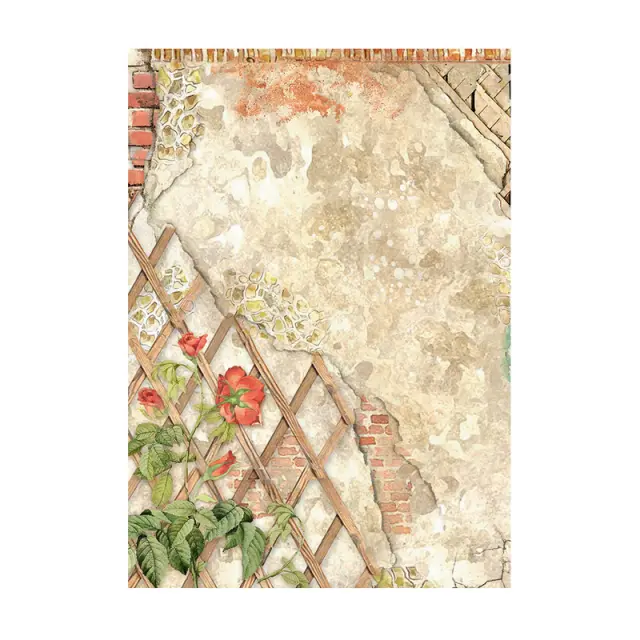 Σετ 8 ριζόχαρτα ντεκουπάζ Stamperia 10.5×14.8cm, Backgrounds - Sunflower Art 2