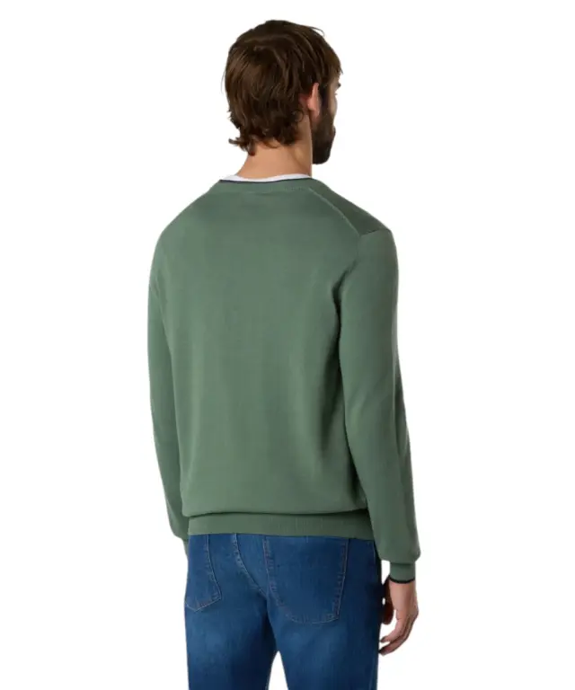 North Sails- Ανδρικό Πουλόβερ Crew-neck sweater 699227-000-0476 Πράσινο 3