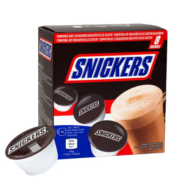 Nescafe Snickers Σοκολάτα Κάψουλες Dolce Gusto 8τμχ
