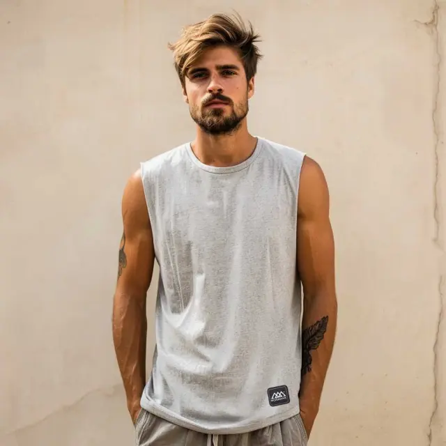 Αμάνικο Noshame® Γκρι Μελανζέ - 182402 - XXL