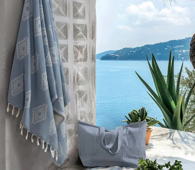 ΠΕΤΣΕΤΑ ΘΑΛΑΣΣΗΣ RODRIGO BLUE 90X170 NEF-NEF HOMEWARE BLUE
