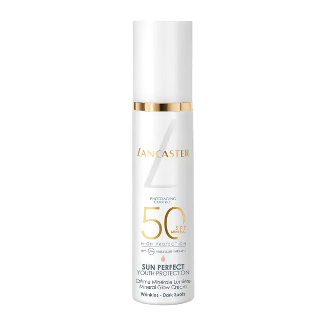 Lancaster Κρέμα Αντιγήρανσης Sun Perfect Youth Protection Mineral Glow Cream SPF50 50ml