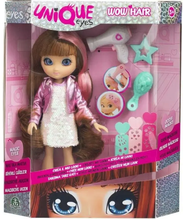 Κούκλα Unique Eyes Κούκλα Wow Hair (MYM08000)
