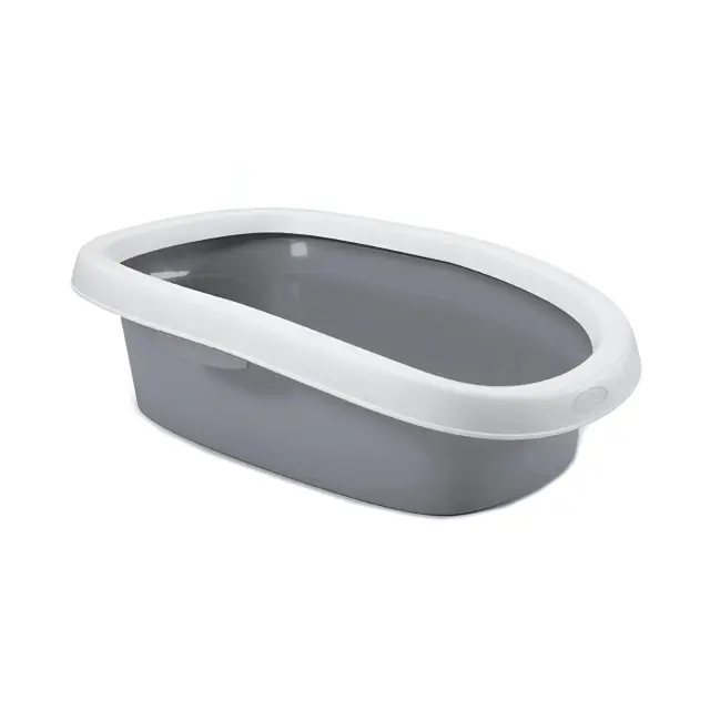 Stefanplast Sprint 10 Τουαλέτα & Λεκάνη Γάτας Γκρι/Λευκό 43x31x14cm