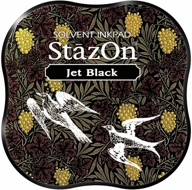 Μελάνι Ανεξίτηλο για σφραγίδες, Stazon Jet Black