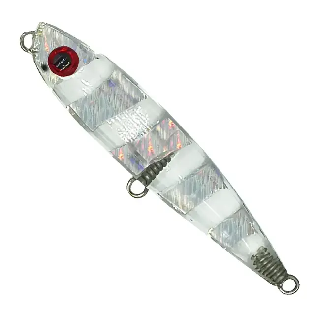 Τεχνητό Soul Lures Ghostler 80S – Sinking Topwater WTD με Εποξική Κατασκευή 01 - Crystal Zebra UV