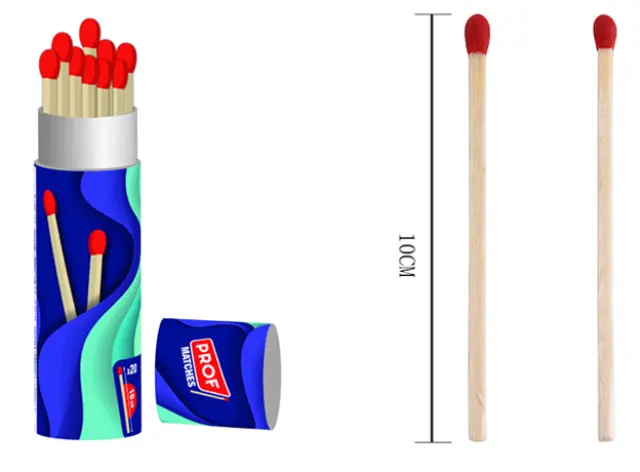 Σπίρτα Ασφαλείας Prof Μεγάλα σε Σωλήνα - 10cm 2