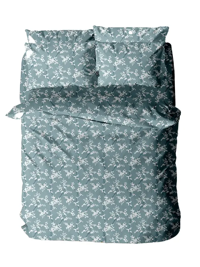 Μαξιλαροθήκη Menta Εμπριμέ 480 Blue 50x70 Sunshine
