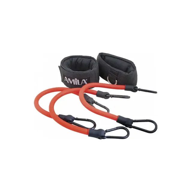 Amila Adult Leg Rubber Set 6.5kg Hard Resistance Tube Κόκκινο 88176 (Amila) - One Size