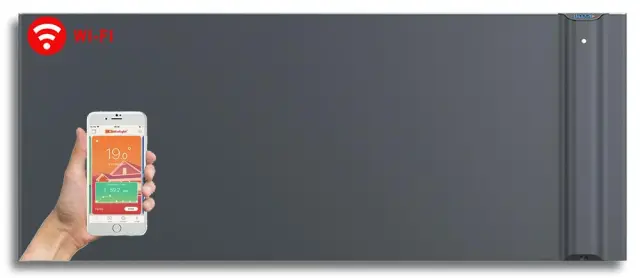 Radialight Klima WiFi 2000 Watt Ανθρακί - Ψηφιακός Θερμοπομπός Διπλής Λειτουργίας