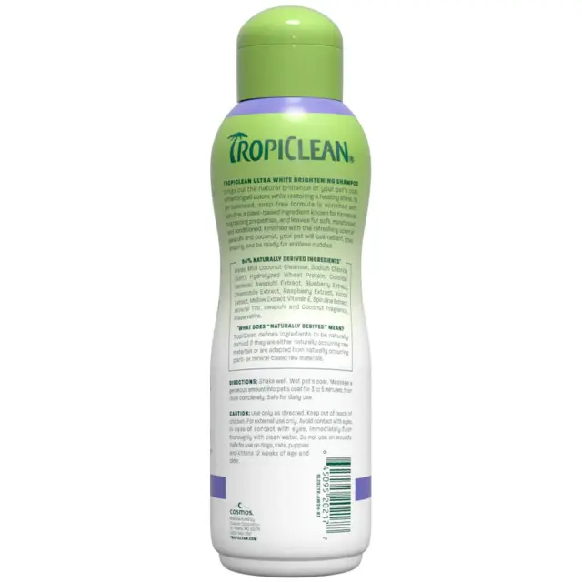 Tropiclean Ultra White Brightening Σαμπουάν Σκύλου & Γάτας 592ml Μονόχρωμο 2