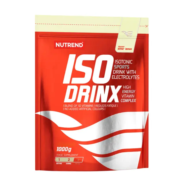Nutrend IsoDrinx - Isotonic Sport Drink Bitter Lemon, 1000 g