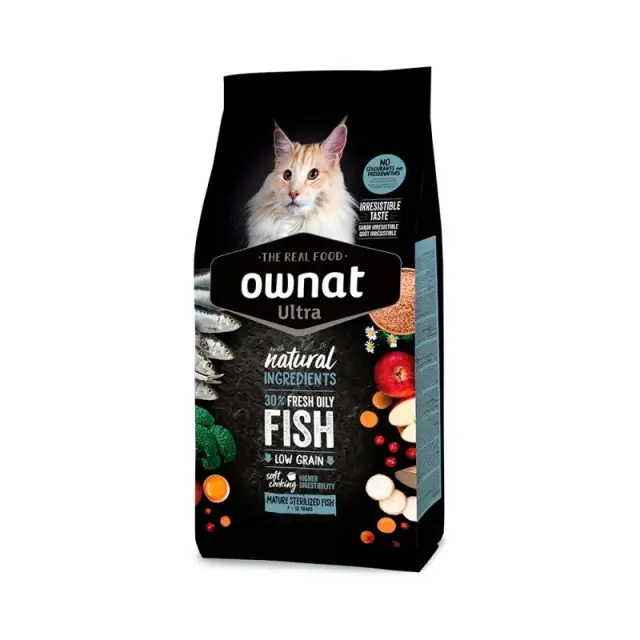 Ownat Ultra Cat Mature Sterilized με Ψάρι 1.5kg Μονόχρωμο
