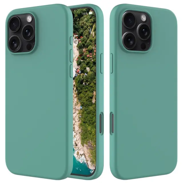 Solid Colour Θήκη για iPhone 16 Pro Max-Pine Green OEM