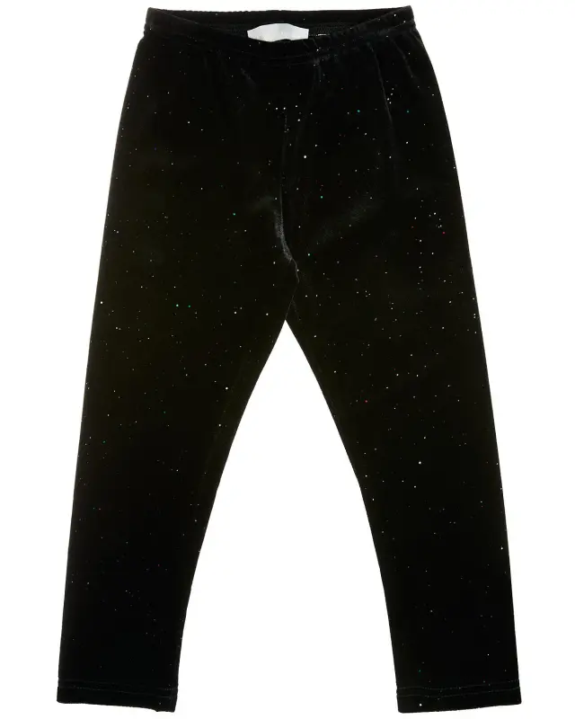 Κολάν βελουτέ με glitter εφέ