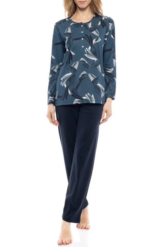 W1165 - Type - PYJAMA BLUE LEAF
