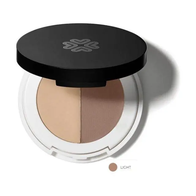 Lily Lolo Eyebrow Duo – Σκιά & κερί φρυδιών σε συμπαγή μορφή - Eyebrow Duo – Light