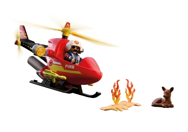 Playmobil 72196 - Action Heroes Ελικόπτερο Πυροσβεστικής