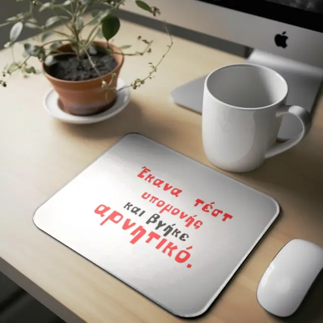 Mousepad ( κανα τεστ υπομονής ) Διαστάσεις: 23cm(μήκος) x 20cm (ύψος)