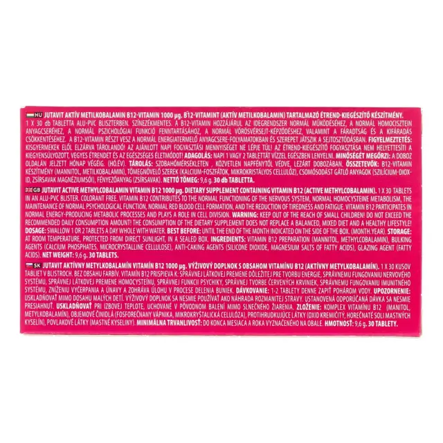 JutaVit Vitamin B12 Active Methylcobalamin 2