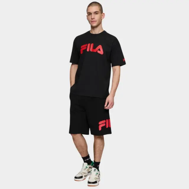 Fila - Ανδρικό T-shirt Lasson Loose Fit Tee FAM0873-83075 Μαύρο - XL 2