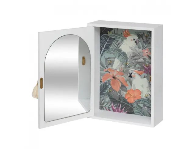 Ξύλινη Επιτοίχια Κλειδοθήκη Atmosphera Wild Key Box με καθρέφτη, 9 θέσεις και διαστάσεις 20x8.5x28cm 206425 3