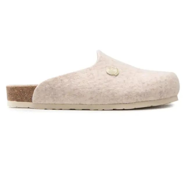 Genuins Παντόφλες Γυναικείο τσόχα Μπεζ GEN/HELSINKI BEIGE