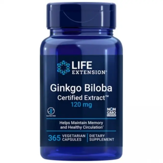 Life Extension Ginkgo Biloba Certified Extract 365 κάψουλες