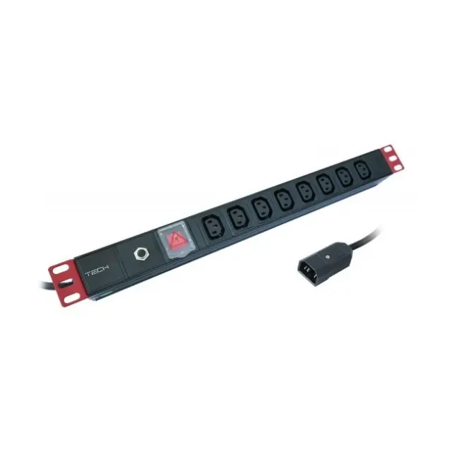 Techly Power Strip 8-Socket 2m for Rack Cabinet (109559)