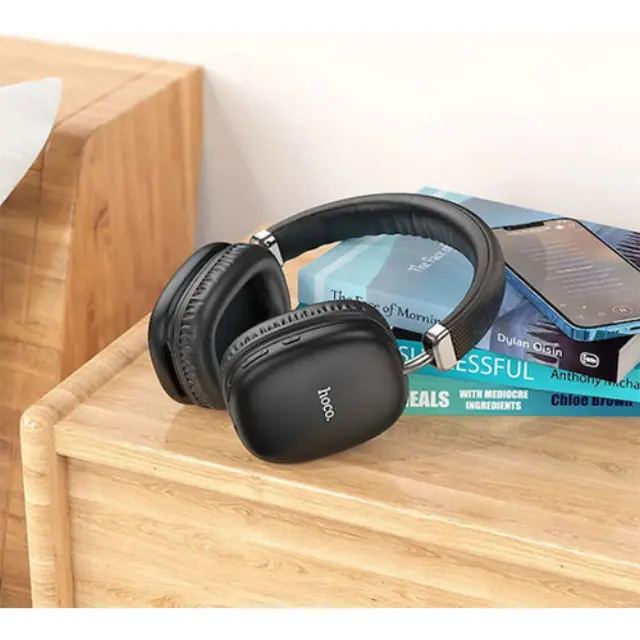 Hoco W35 Ασύρματα / Ενσύρματα Over Ear Ακουστικά με 40 ώρες Λειτουργίας Μαύρα HOC-W35-BK 2