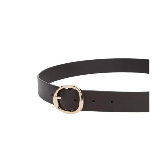 Γυναικεία Δερμάτινη Ζώνη Tommy Hilfiger AW0AW18697-GUG Καφέ Σκούρο Καφέ - 85 3