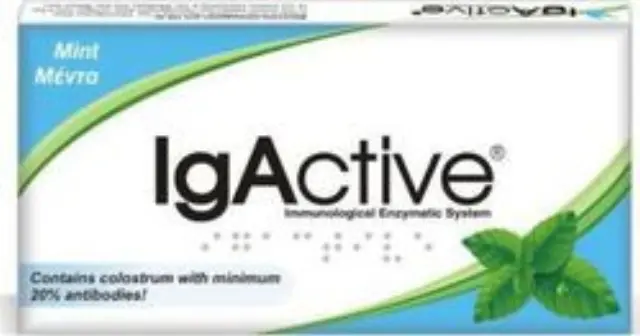 IgActive Extra Strength Παστίλιες για το Λαιμό με Μέντα Ευκάλυπτο, Συμβάλλουν στην Υποστήριξη του Ανοσοποιητικού 20 Παστίλιες