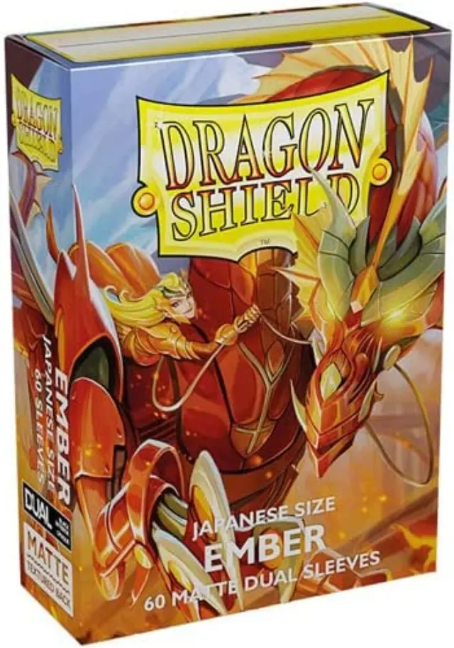 Dragon Shield Japanese size Dual Matte Sleeves - Ember 'Alaria, Warrior Princess' (60 Sleeves)