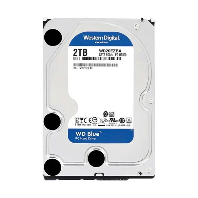 Western Digital Blue 2TB HDD Σκληρός Δίσκος 3.5" SATA III 7200rpm με 256MB Cache για Desktop