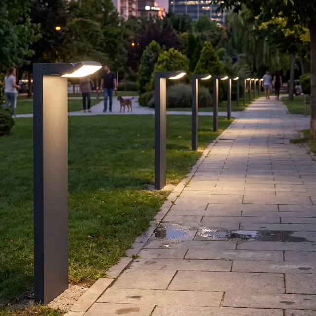 ΦΩΤΙΣΤΙΚΟ ΚΟΛΩΝΑΚΙ ΕΞΩΤΕΡΙΚΟΥ ΧΩΡΟΥ ACA SJ15323 ΜΑΥΡΟ 12W 3000K 960LM IP65 / SJ15323 3