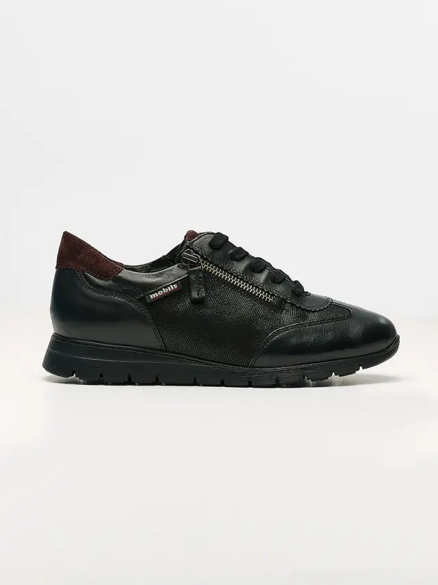 Mephisto Sneakers Γυναικείο δέρμα/δέρμα Nubuck Μαύρο MEP/DONIA BLACK 3
