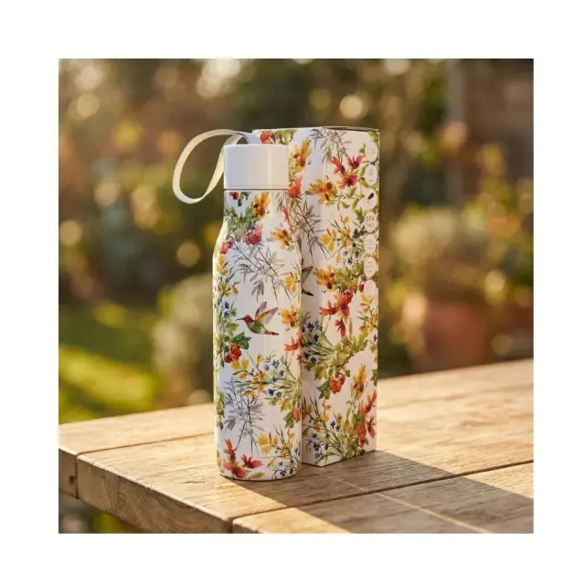 Duo gift Μπουκάλι Θερμός 500ml: Colibri within Flowers 3