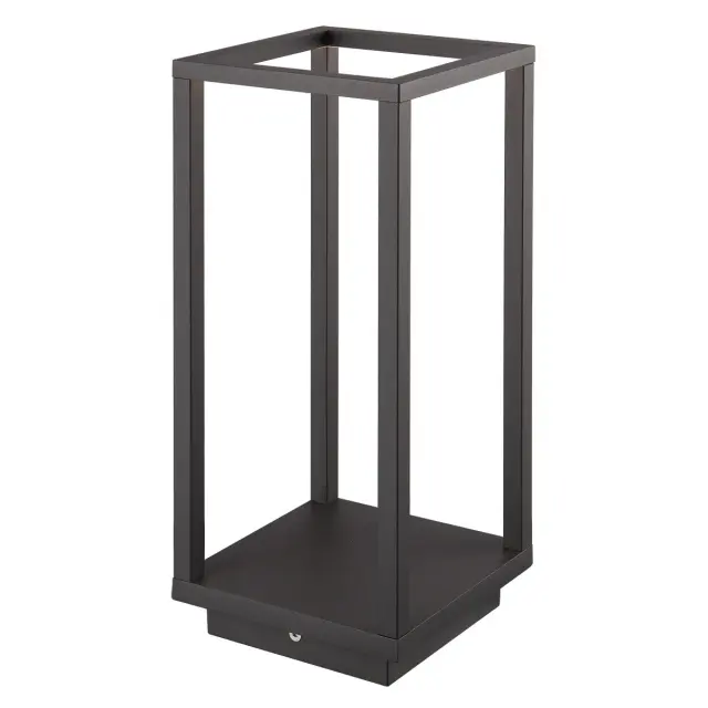 House Φανάρι Led 7W 3000K IP54 14x14x50cm ανθρακί