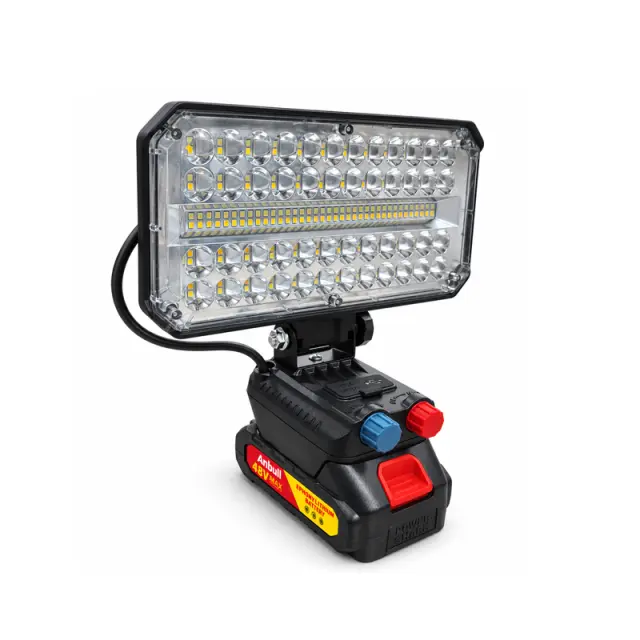 Andowl Επαναφορτιζόμενος Προβολέας Εργασίας LED 4200lm με Ρύθμιση Φωτεινότητας Q-LED420 - Rechargeable LED Work Light 4200lm with Stepless Dimming 0751270 2