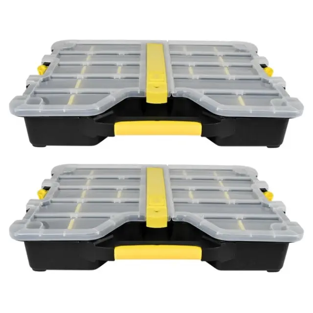 Storage box stackable 2 pieces